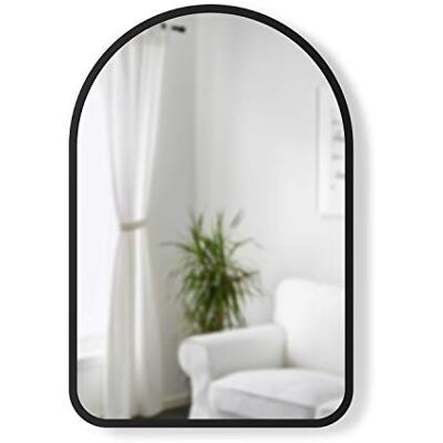 Umbra Hub Wandspiegel, Gewölbter Spiegel für Diele, Badezimmer, Wohnzimmer und Mehr, 61 x 91 cm Umbra Hub Wandspiegel, Gewölbter Spiegel für Diele, Badezimmer, Wohnzimmer und Mehr, 61 x 91 cm