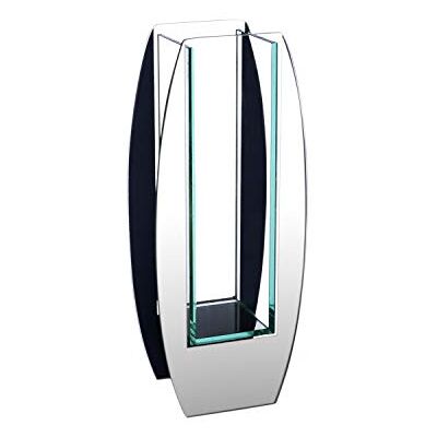 Royal Imports Spiegel-Glasvase, modern, oval, 12,7 x 30,5 cm, dekorativ, modern, floraler Mittelpunkt für Heimdekoration, Wohnzimmer, Badezimmer, Küche, Kamin, Regal, Tisch, Eingang, Hochzeit Royal Imports Spiegel-Glasvase, modern, oval, 12,7 x 30,5 cm, dekorativ, modern, floraler Mittelpunkt für Heimdekoration, Wohnzimmer, Badezimmer, Küche, Kamin, Regal, Tisch, Eingang, Hochzeit