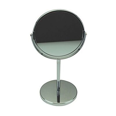 apollo THE HOUSEWARES BRAND Pedastalspiegel, Vergrößerungsspiegel, doppelseitiger Schminkspiegel, 360° drehbar, für Schminktisch, Schreibtisch, Badezimmer, Schlafzimmer, Größe: 7,5 x 4 cm, Chrom apollo THE HOUSEWARES BRAND Pedastalspiegel, Vergrößerungsspiegel, doppelseitiger Schminkspiegel, 360° drehbar, für Schminktisch, Schreibtisch, Badezimmer, Schlafzimmer, Größe: 7,5 x 4 cm, Chrom