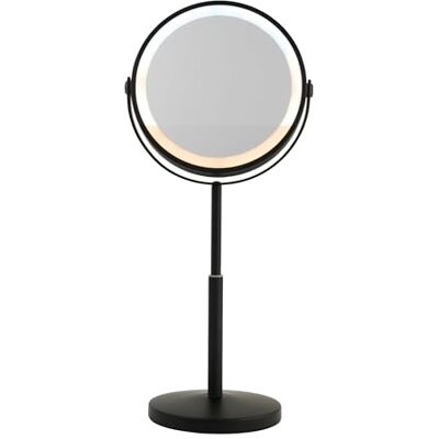 Beldray Wiederaufladbarer 17,8 cm doppelseitiger Schminkspiegel mit Lichtern 1X/3X Vergrößerung Kosmetikspiegel, höhenverstellbar, 3 Farben LED, dimmbar, 360° schwenkbar, freistehend für Badezimmer Beldray Wiederaufladbarer 17,8 cm doppelseitiger Schminkspiegel mit Lichtern 1X/3X Vergrößerung Kosmetikspiegel, höhenverstellbar, 3 Farben LED, dimmbar, 360° schwenkbar, freistehend für Badezimmer