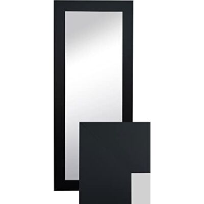 ART Wandspiegel Dekorativ Garderobenspiegel Ganzkörperspiegel 120x50cm Schwarz ART Wandspiegel Dekorativ Garderobenspiegel Ganzkörperspiegel 120x50cm Schwarz