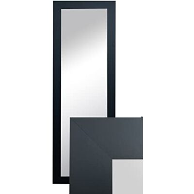 ART Wandspiegel Groß Dekorativ Garderobenspiegel Ganzkörperspiegel 150x50cm Schwarz für das Wohnzimmer Badzimmer ART Wandspiegel Groß Dekorativ Garderobenspiegel Ganzkörperspiegel 150x50cm Schwarz für das Wohnzimmer Badzimmer