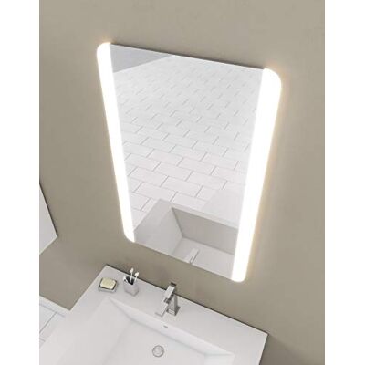 AURLANE Badezimmerspiegel, LED, selbstleuchtend, Border Lines, 70 x 45 cm AURLANE Badezimmerspiegel, LED, selbstleuchtend, Border Lines, 70 x 45 cm