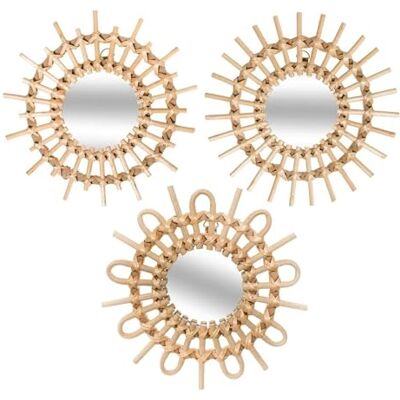 Well Home - Set aus 3 Wandspiegel - Wohnaccessoire Well Home - Set aus 3 Wandspiegel - Wohnaccessoire