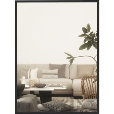 HOMCOM Wandspiegel Dekorativer Hängespiegel 76,2 x 101,6 cm Schwarz Rechteckig Spiegel, Badezimmerspiegel, für Schlafzimmer Badezimmer Wohnzimmer Flur HOMCOM Wandspiegel Dekorativer Hängespiegel 76,2 x 101,6 cm Schwarz Rechteckig Spiegel, Badezimmerspiegel, für Schlafzimmer Badezimmer Wohnzimmer Flur