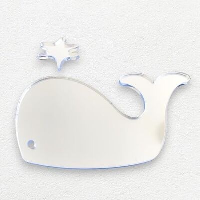 Super Sendmeamirror Wasser spritzender Wal Spiegel 20 cm x 16 cm Super Sendmeamirror Wasser spritzender Wal Spiegel 20 cm x 16 cm