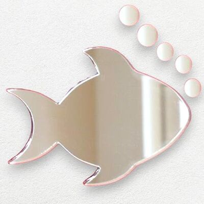 Super Fisch Spiegel & Fünf Blase Spiegel 20 cm x 15 cm Super Fisch Spiegel & Fünf Blase Spiegel 20 cm x 15 cm