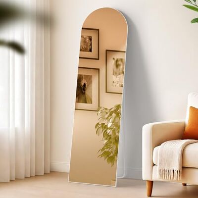 CLP Spiegel groß Moline, Standspiegel und Wandspiegel in einem, Ganzkörperspiegel Metallrahmen in Mehreren Größen und Farben Farbe weiß matt Größe 140x40 cm CLP Spiegel groß Moline, Standspiegel und Wandspiegel in einem, Ganzkörperspiegel Metallrahmen in Mehreren Größen und Farben Farbe weiß matt Größe 140x40 cm