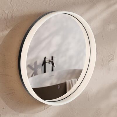 Lomadox Badezimmer LED-Spiegel mit 60 cm Durchmesser, neutralweiß - Lomadox Badezimmer LED-Spiegel mit 60 cm Durchmesser, neutralweiß -