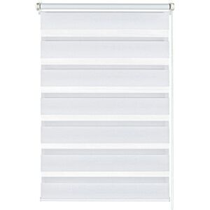 Gardinia Doppelrollo zum Klemmen oder Kleben, Duo-Rollo/Seitenzugrollo, Transparente und blickdichte Streifen, Alle Montage-Teile inklusive, Weiß, 100 x 150 cm (BxH), 31082 Gardinia Doppelrollo zum Klemmen oder Kleben, Duo-Rollo/Seitenzugrollo, Transparente und blickdichte Streifen, Alle Montage-Teile inklusive, Weiß, 100 x 150 cm (BxH), 31082