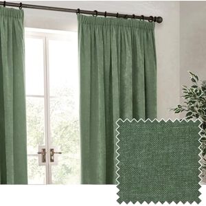 Eukalyptus Chenille Samtvelours Gardinen - Wohndeko Eukalyptus Chenille Samtvelours Gardinen - Wohndeko