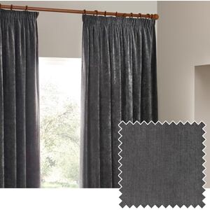 Yard Heavy Chenille Bleistiftfalz Vorhang Paar – Linie Raum Dunkelung Weiches Samt Vorhänge (Holzkohle – Breite 229 x Länge 183cm) Yard Heavy Chenille Bleistiftfalz Vorhang Paar – Linie Raum Dunkelung Weiches Samt Vorhänge (Holzkohle – Breite 229 x Länge 183cm)