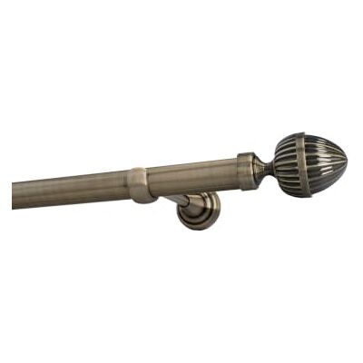 Sento 25mm Gardinenstange Vorhangstange Metall Wandmontage Messing Antik 320 cm Donata Sento 25mm Gardinenstange Vorhangstange Metall Wandmontage Messing Antik 320 cm Donata