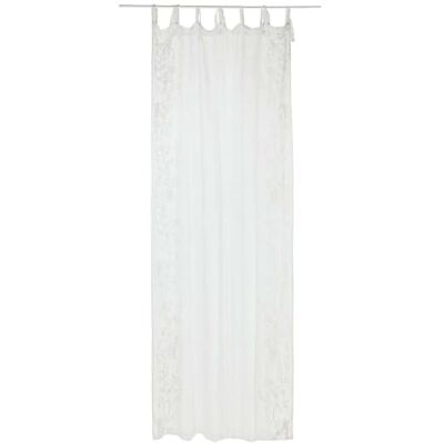 Loberon Gardine Douvaine, weiß Florale Stickereien, besonders fein gewebt & lichtdurchlässig, mit charmanten Bindebändern, Sichtschutz, Vorhang, Leinen Loberon Gardine Douvaine, weiß Florale Stickereien, besonders fein gewebt & lichtdurchlässig, mit charmanten Bindebändern, Sichtschutz, Vorhang, Leinen
