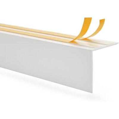 Garmin Blende für Gardinenschiene PVC 30x30mm Weiß, 200 cm Dekorative Abdeckleiste für Vorhangschiene, mit Platz für LED-Band, elegantes Wandprofil, Montage ohne Bohren Garmin Blende für Gardinenschiene PVC 30x30mm Weiß, 200 cm Dekorative Abdeckleiste für Vorhangschiene, mit Platz für LED-Band, elegantes Wandprofil, Montage ohne Bohren