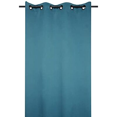 Stof Lovely Casa Note Vorhang, Blickdicht, 135 x 250 cm, einfarbig, Blau Stof Lovely Casa Note Vorhang, Blickdicht, 135 x 250 cm, einfarbig, Blau