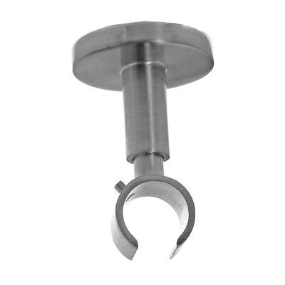 BASIT Deckenträger Gardinenstange 1-läufig Edelstahl Look I Gardinenstangen Träger 20mm Deckenbefestigung für Rohr Gardinenstangen Halterung Vorhangstange D31 BASIT Deckenträger Gardinenstange 1-läufig Edelstahl Look I Gardinenstangen Träger 20mm Deckenbefestigung für Rohr Gardinenstangen Halterung Vorhangstange D31