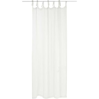 Loberon Gardine Bisbee, Creme Schlichtes Design, Lichtdurchlässig, Befestigung durch Bindebänder, Vorhang, Sichschutz, Fensterdekoration, Leinen Loberon Gardine Bisbee, Creme Schlichtes Design, Lichtdurchlässig, Befestigung durch Bindebänder, Vorhang, Sichschutz, Fensterdekoration, Leinen