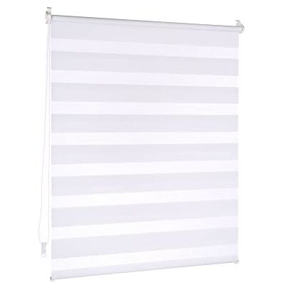 Victoria Doppelrollo Klemmfix ohne Bohren, 65 x 150 cm (BxH) Weiß, Rollo Fensterrollo lichtdurchlässig & verdunkelnd,Duo-Rollo Klemmmontage Zebrarollo für Fenster & Türen Victoria Doppelrollo Klemmfix ohne Bohren, 65 x 150 cm (BxH) Weiß, Rollo Fensterrollo lichtdurchlässig & verdunkelnd,Duo-Rollo Klemmmontage Zebrarollo für Fenster & Türen
