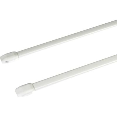 Liedeco Scheibenstange Standard, 11 mm Cafehausstange, 2 Stk. weiß, 040-070 cm ausziehbar Liedeco Scheibenstange Standard, 11 mm Cafehausstange, 2 Stk. weiß, 040-070 cm ausziehbar