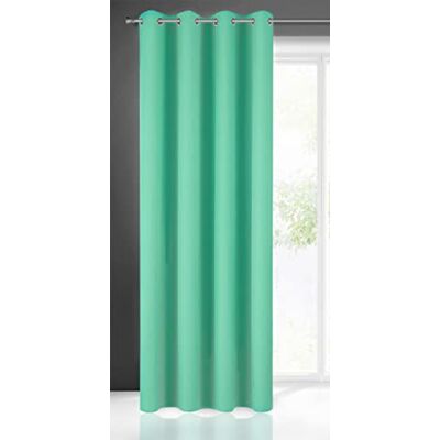 Eurofirany Rita Vorhang Gardine Glatt Schlicht Einfarbig 8 Ösen Modern Schlafzimmer Wohnzimmer Lounge Kinderzimmer 1 Stück Einzeln, Polyester, Mint, 140X250cm Eurofirany Rita Vorhang Gardine Glatt Schlicht Einfarbig 8 Ösen Modern Schlafzimmer Wohnzimmer Lounge Kinderzimmer 1 Stück Einzeln, Polyester, Mint, 140X250cm