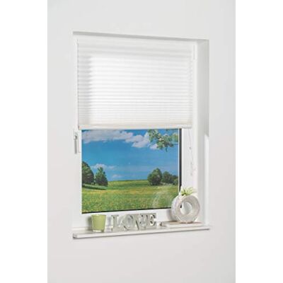 Khome K-Home® Klebe-Plissee Weiß Lichtschutz B120 x H130 cm Khome K-Home® Klebe-Plissee Weiß Lichtschutz B120 x H130 cm