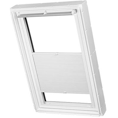 Ventanara ® Dachfenster Waben Plissee ohne Bohren passend für Velux Fenster Plisseerollo Faltrollo verspannt Klebemontage (CK06, Weiß Verdunkelnd) Ventanara ® Dachfenster Waben Plissee ohne Bohren passend für Velux Fenster Plisseerollo Faltrollo verspannt Klebemontage (CK06, Weiß Verdunkelnd)