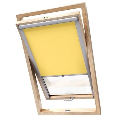 Stylo Verdunkelungsrollo für Dachfenster – für FAKRO-Fenster 100% Verdunkelung Aluminium für FAKRO-Fenster – Thermoisolierung – Mechanismus – Sonnenschutz FAKRO 114/140 Gelb Stylo Verdunkelungsrollo für Dachfenster – für FAKRO-Fenster 100% Verdunkelung Aluminium für FAKRO-Fenster – Thermoisolierung – Mechanismus – Sonnenschutz FAKRO 114/140 Gelb