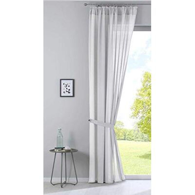 Gardinenbox Gardine »Nizza« Baumwoll-Voile Halbvoile HxB 254x135 cm Creme Transparent Store mit Gardinenband und Tuneldurchzug, 2019031 Gardinenbox Gardine »Nizza« Baumwoll-Voile Halbvoile HxB 254x135 cm Creme Transparent Store mit Gardinenband und Tuneldurchzug, 2019031