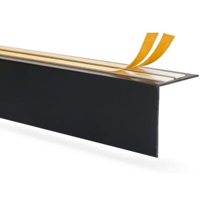 Garmin Blende für Gardinenschiene PVC 30x30 mm Schwarz, 200 cm Dekorative Abdeckleiste für Vorhangschiene, mit Platz für LED-Band, elegantes Wandprofil, Montage ohne Bohren Garmin Blende für Gardinenschiene PVC 30x30 mm Schwarz, 200 cm Dekorative Abdeckleiste für Vorhangschiene, mit Platz für LED-Band, elegantes Wandprofil, Montage ohne Bohren