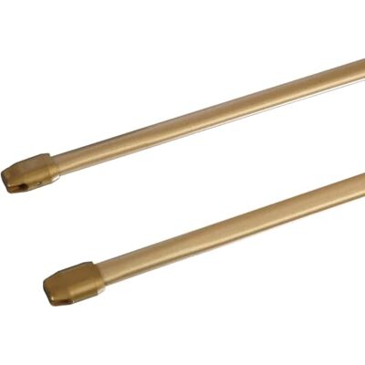 Liedeco Scheibenstange Standard, 11 mm Cafehausstange, 2 Stk gold matt, 040-070 cm ausziehbar Liedeco Scheibenstange Standard, 11 mm Cafehausstange, 2 Stk gold matt, 040-070 cm ausziehbar