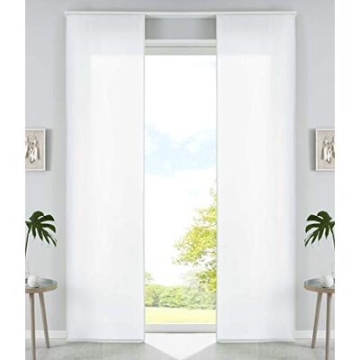 GARDINENBOX Mikrofaser-Blackout Vorhänge - 245 x 60 cm - Weiß - Vorhänge GARDINENBOX Mikrofaser-Blackout Vorhänge - 245 x 60 cm - Weiß - Vorhänge