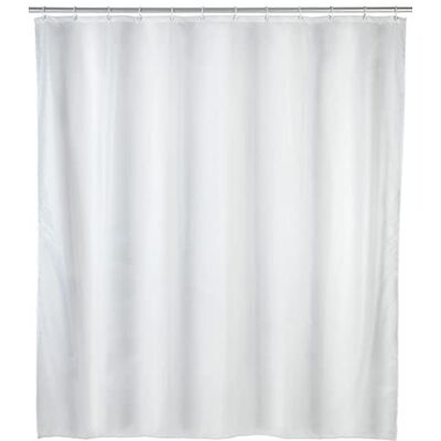 WENKO Anti-Schimmel Duschvorhang Weiß, Textil-Vorhang mit Antischimmel Effekt fürs Badezimmer, waschbar, wasserabweisend, mit Ringen zur Befestigung an der Duschstange, 120 x 200 cm WENKO Anti-Schimmel Duschvorhang Weiß, Textil-Vorhang mit Antischimmel Effekt fürs Badezimmer, waschbar, wasserabweisend, mit Ringen zur Befestigung an der Duschstange, 120 x 200 cm