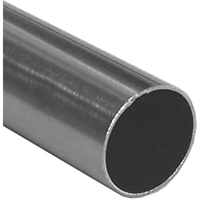 BASIT Gardinenstangenrohr in Optik von Edelstahlrohr 16mm Durchmesser 180cm lang I Gardinenstange Silber aus Metall in Edelstahl Look I Rundrohr BASIT Gardinenstangenrohr in Optik von Edelstahlrohr 16mm Durchmesser 180cm lang I Gardinenstange Silber aus Metall in Edelstahl Look I Rundrohr
