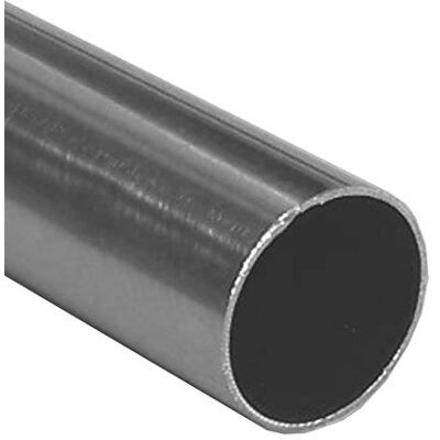 BASIT Gardinenstangenrohr in Optik von Edelstahlrohr 20mm Durchmesser I 120cm lang I Gardinenstange Silber aus Metall in Edelstahl Look I Rundrohr BASIT Gardinenstangenrohr in Optik von Edelstahlrohr 20mm Durchmesser I 120cm lang I Gardinenstange Silber aus Metall in Edelstahl Look I Rundrohr