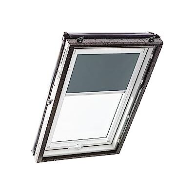 Roto Original Verdunkelungsrollo ZRV Nahezu vollständige Verdunkelung Führungsschiene Weiß Dachfenster Baureihe Designo R4/R7 und Classic 43/73 Größe 065/140 06/14 Stofffarbe Dunkelgrau Roto Original Verdunkelungsrollo ZRV Nahezu vollständige Verdunkelung Führungsschiene Weiß Dachfenster Baureihe Designo R4/R7 und Classic 43/73 Größe 065/140 06/14 Stofffarbe Dunkelgrau