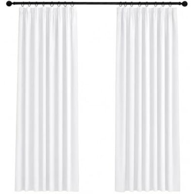Deconovo Vorhang Blickdicht mit Kräuselband Verdunklungsgardine Silber Grau 2er Set, H 245 x B 140 cm, Thermogardine Wärmeisolierend, für Wohnzimmer, Schlafzimmer Gardinen, Thermal Curtain, Sichtschutz Deconovo Vorhang Blickdicht mit Kräuselband Verdunklungsgardine Silber Grau 2er Set, H 245 x B 140 cm, Thermogardine Wärmeisolierend, für Wohnzimmer, Schlafzimmer Gardinen, Thermal Curtain, Sichtschutz