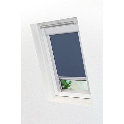 LYSEL Qualitätsdachfensterrollo abdunkelnd dunkelblau Rollo geeignet für Velux Dachfenster F06, FK06, (B x H) 49.30cm * 94cm in blau/dunkelblau LYSEL Qualitätsdachfensterrollo abdunkelnd dunkelblau Rollo geeignet für Velux Dachfenster F06, FK06, (B x H) 49.30cm * 94cm in blau/dunkelblau