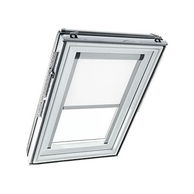 Roto Original Verdunkelungsrollo ZRV Elektrisch Nahezu vollständige Verdunkelung Führungsschiene Silber Baureihe Designo R6/R8, i8 und Classic 64/84 Größe 074/140 07/14 Stofffarbe Weiß Roto Original Verdunkelungsrollo ZRV Elektrisch Nahezu vollständige Verdunkelung Führungsschiene Silber Baureihe Designo R6/R8, i8 und Classic 64/84 Größe 074/140 07/14 Stofffarbe Weiß