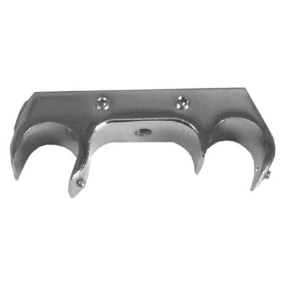 BASIT Deckenträger Gardinenstange zweiläufig Edelstahl Look I Gardinenstangen Träger 20mm Deckenbefestigung I Gardinenstangen Halterung Vorhangstange D60 BASIT Deckenträger Gardinenstange zweiläufig Edelstahl Look I Gardinenstangen Träger 20mm Deckenbefestigung I Gardinenstangen Halterung Vorhangstange D60