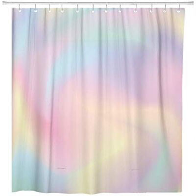 ArtSocket Duschvorhang Aquarell Mädchen Ombre Blau Muster Farbverlauf Pastell Schillernd Regenbogen Home Badezimmer Dekor Polyester Stoff Wasserdicht 183 x 198 cm Set mit Haken ArtSocket Duschvorhang Aquarell Mädchen Ombre Blau Muster Farbverlauf Pastell Schillernd Regenbogen Home Badezimmer Dekor Polyester Stoff Wasserdicht 183 x 198 cm Set mit Haken