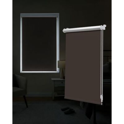 Victoria Tenebra Thermorollo Klemmfix Rollo, Verdunkelungsrollo, Hitzeschutz, Sichtschutz, Ohne Bohren, inkl. Montagematerial, 120 x 220 cm, Dunkelbraun Victoria Tenebra Thermorollo Klemmfix Rollo, Verdunkelungsrollo, Hitzeschutz, Sichtschutz, Ohne Bohren, inkl. Montagematerial, 120 x 220 cm, Dunkelbraun