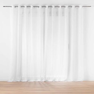 Douceur d'Intérieur Lissea Ösenvorhang, durchscheinend (400 x 240 cm), Weiß, Sablé-Voile Douceur d'Intérieur Lissea Ösenvorhang, durchscheinend (400 x 240 cm), Weiß, Sablé-Voile
