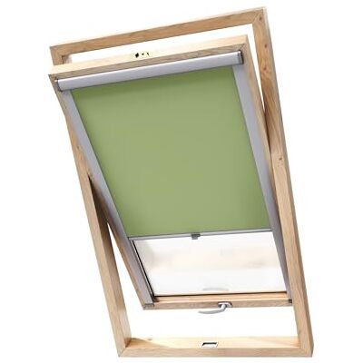 Stylo Verdunkelungsrollo für Dachfenster – für FAKRO-Fenster 100% Verdunkelung Aluminium für FAKRO-Fenster – Thermoisolierung – Mechanismus – Sonnenschutz FAKRO 94/140 Hellgrün Stylo Verdunkelungsrollo für Dachfenster – für FAKRO-Fenster 100% Verdunkelung Aluminium für FAKRO-Fenster – Thermoisolierung – Mechanismus – Sonnenschutz FAKRO 94/140 Hellgrün