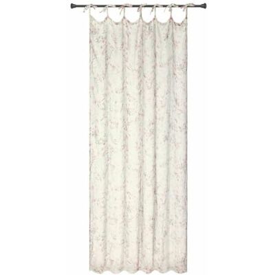 Loberon Gardine Dulciette, Pastellfarbene Blütenmotive, Romantisches Flair, Praktische Bindebänder, Sichtschutz, Vorhang, Fensterdekoration, Leinen, bunt Loberon Gardine Dulciette, Pastellfarbene Blütenmotive, Romantisches Flair, Praktische Bindebänder, Sichtschutz, Vorhang, Fensterdekoration, Leinen, bunt