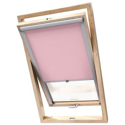 Stylo Verdunkelungsrollo für Dachfenster – für FAKRO-Fenster 100% Verdunkelung Aluminium für FAKRO-Fenster – Thermoisolierung – Mechanismus – Sonnenschutz FAKRO 94/140 Rosa Stylo Verdunkelungsrollo für Dachfenster – für FAKRO-Fenster 100% Verdunkelung Aluminium für FAKRO-Fenster – Thermoisolierung – Mechanismus – Sonnenschutz FAKRO 94/140 Rosa