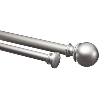 Amazon Basics Nickel Vorhangstange, 2,54cm, Verstellbar Amazon Basics Nickel Vorhangstange, 2,54cm, Verstellbar