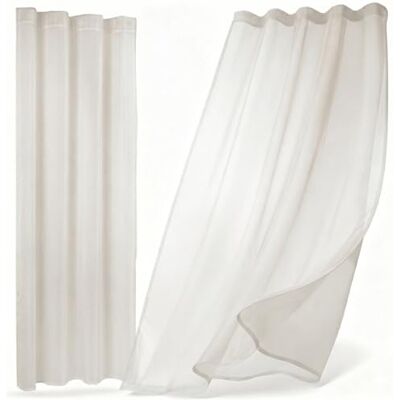 BEAUTEX Gardine Dolly, Kräuselband, 2er-Set, 140x250, Elfenbein LICHTDURCHLÄSSIG & DEKORATIV – Luftiger Fensterschmuck für Wohn- und Schlafräume, mit sanftem Sichtschutz bei Tageslicht. BEAUTEX Gardine Dolly, Kräuselband, 2er-Set, 140x250, Elfenbein LICHTDURCHLÄSSIG & DEKORATIV – Luftiger Fensterschmuck für Wohn- und Schlafräume, mit sanftem Sichtschutz bei Tageslicht.
