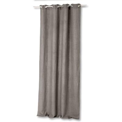Loberon Gardine Salinas, grau Schlichtes Design, mit eingearbeiteten Metallösen, stilvolle Fensterdekoration, Vorhang, Sichtschutz, Leinen Loberon Gardine Salinas, grau Schlichtes Design, mit eingearbeiteten Metallösen, stilvolle Fensterdekoration, Vorhang, Sichtschutz, Leinen