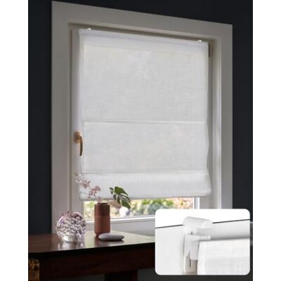 Victoria Raffrollo ohne Bohren Faltrollo klemmhalter, B40 x H130cm Weiß Klemmrollo Fensterjalousien Lichtdurchlässig, Raffgardine Sichtschutz Stabile Aluminium-Schienen für Küche, Fenster & Türen Victoria Raffrollo ohne Bohren Faltrollo klemmhalter, B40 x H130cm Weiß Klemmrollo Fensterjalousien Lichtdurchlässig, Raffgardine Sichtschutz Stabile Aluminium-Schienen für Küche, Fenster & Türen